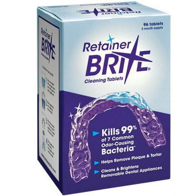 Buy now Retainer Brite Tablets for Cleaner Retainers and Dental Appliances - 96 Count Default at indiglob india
