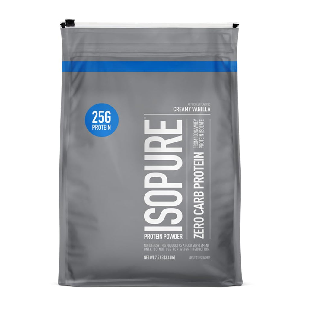 Buy now Isopure Zero Carb 100% Pure Whey Isolate Protein Powder, Lactose Free, Gluten Free, with Vitamins, Creamy Vanilla, 25g Protein Per Serving, 1 Lb, 15 Servings (Packaging May Vary) at indiglob india
