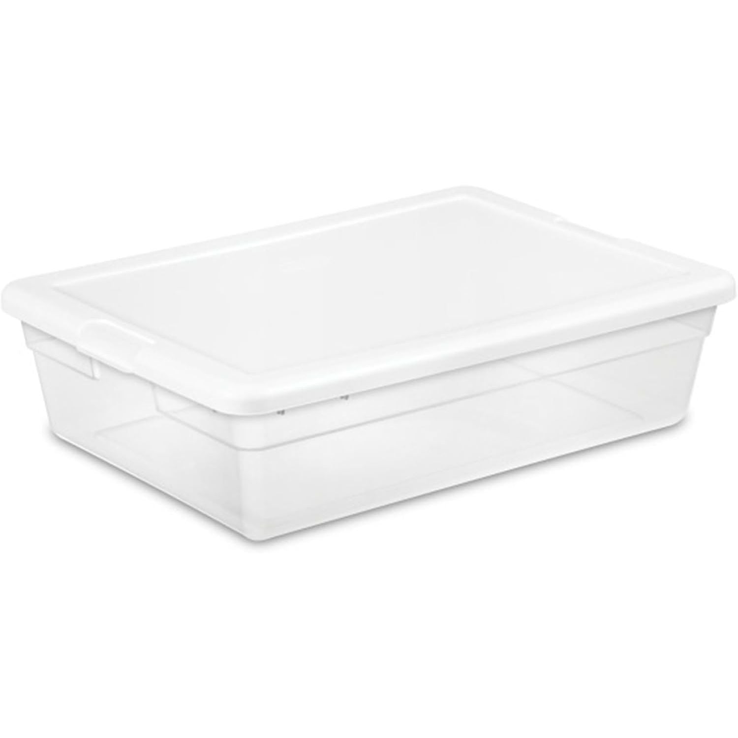 Buy now Sterilite 24-Pack 6 Quart Storage Box, Stackable Clear Plastic Bins with Snap-On Lids - Heavy-Duty Organizing Containers for Closet, Bathroom, and Office 28 Quart 40-Pack at indiglob india