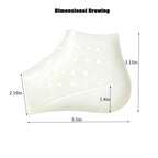 Height Increase Insoles - 1.4 Inches Height Increase Heel Cups for All-Day Comfort - Shock-Absorbing SEBS Gel Inserts for Boots & Sneakers, Deep U-Shape Heel Cushions for Men & Women