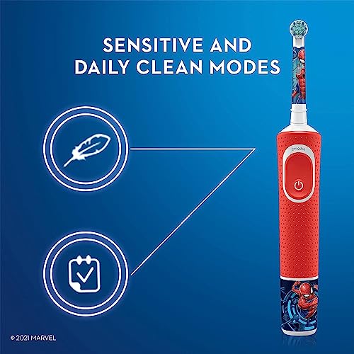 Buy now Oral-B Kids Electric Toothbrush Featuring Marvel's Spiderman, for Kids 3+ at indiglob india
