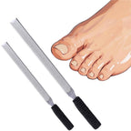 2PCS Stainless Steel Heavy Duty Metal Toe Nail Files for Thick Nails