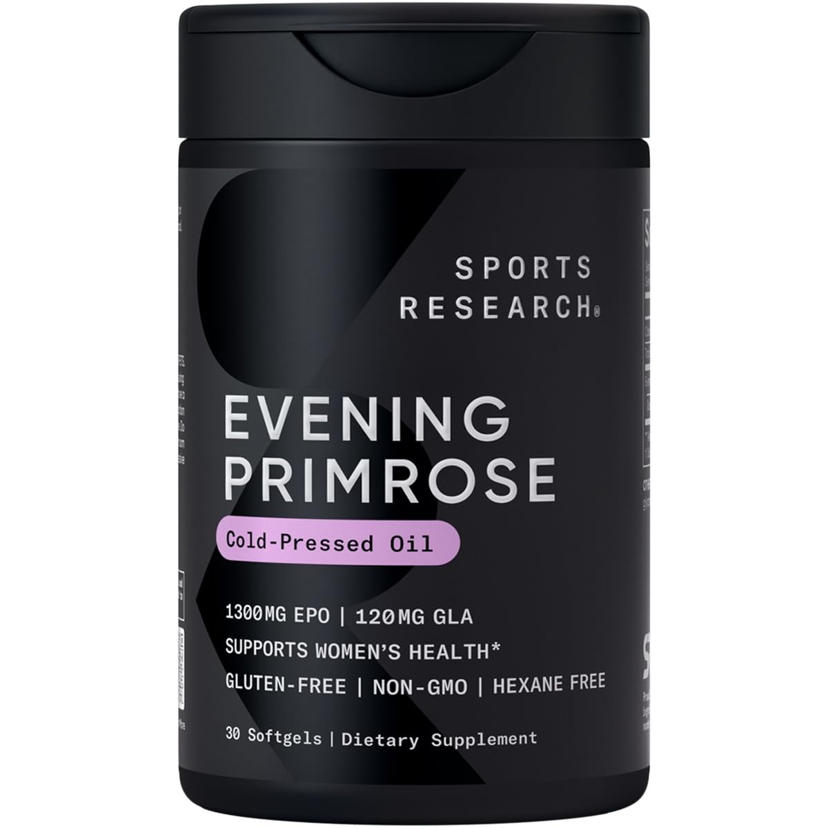 Sports Research® Evening Primrose Oil 500mg, 240 Mini-Softgels | EPO Supplement from Cold-Pressed Oil for Women’s Health & Healthy Skin | Natural GLA, Non-GMO, Easy to Swallow Capsule