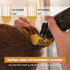 Buy now Wahl Hair Clipper Genuine Secure Fit Attachment Guard Set for Long Hair Styles and Fades, 2 Full Size Hair Clipper Guide Combs for Increased Cutting Performance - Model 3025025 at indiglob india