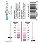 Buy now Nitrite 0-25 ppm, Nitrate 0-500 ppm Two Pad Test Strip [Vial of 50 Strips] at indiglob india
