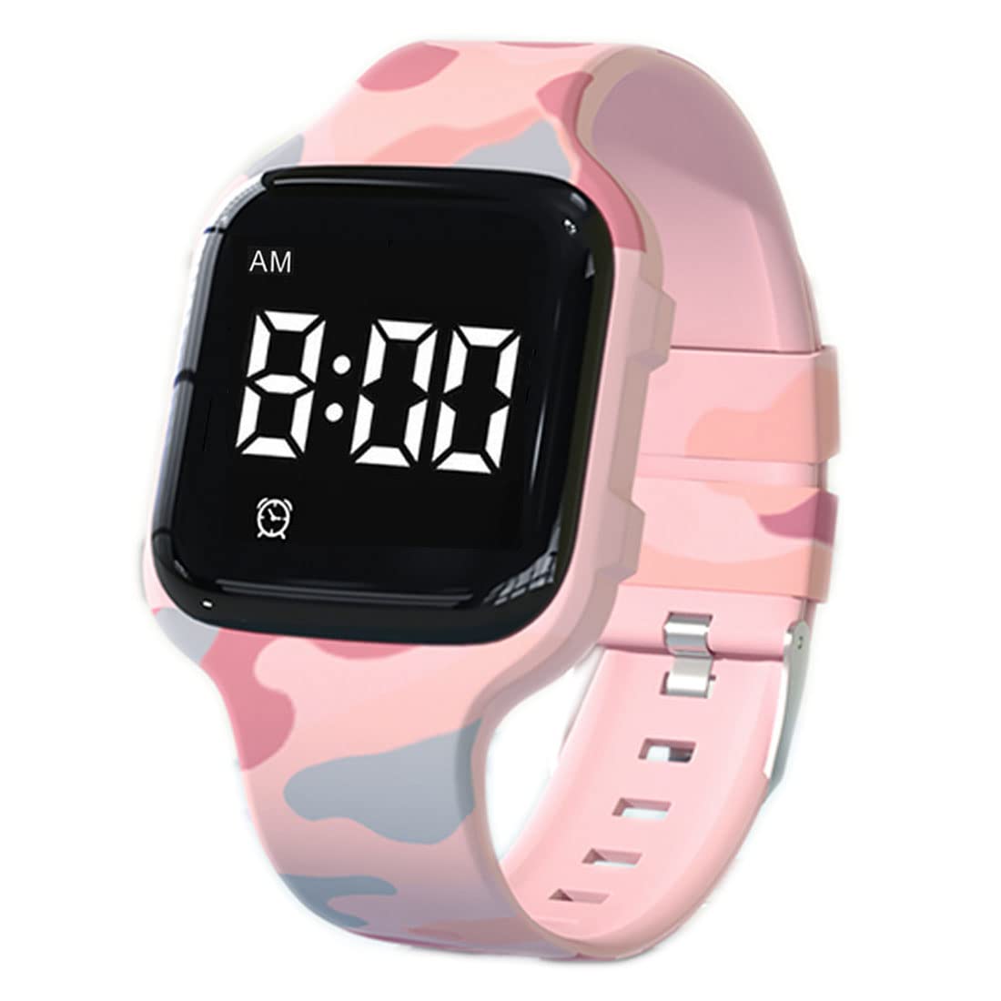 Buy now Vibrating Alarm Watch, Potty Training Watch Water Resistant Medical Reminder Wristband with Timer (Black) Pink Camouflage at indiglob india