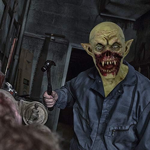 Buy now MOLEZU Vampire Mask Zombie Head Mask for Adult, Scary Horror Creepy Demon Monster Mask for Halloween Costume Party. at indiglob india
