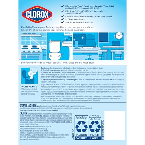 Buy now Clorox Disinfecting Cleaning Wipes Variety Pack, 75 Count Each, Pack of 4 (Package May Vary) at indiglob india