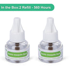 Mosquito Repellent Refills for Outdoor Indoor, Includes 2-Pack 280 Hr Repellent Refill with 20’ Mosquito Protection Zone, Highly Effective, Long Lasting, DEET-Free, No Spray