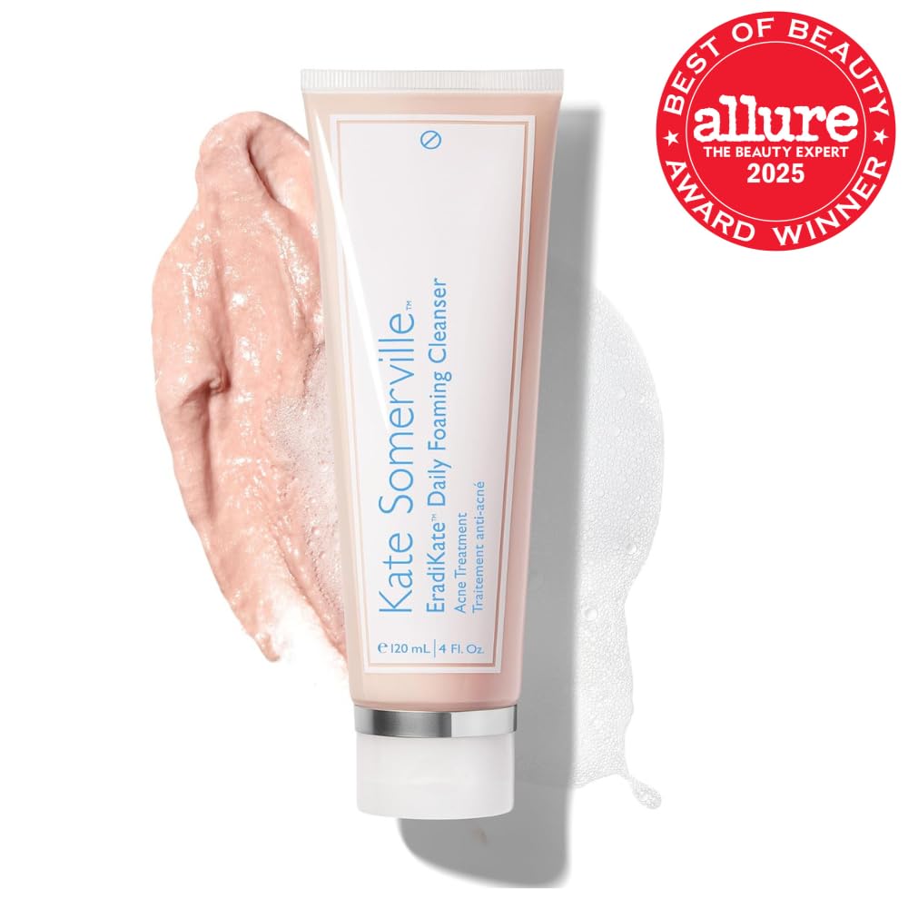 Buy now Kate Somerville EradiKate 3% Sulfur Daily Foaming Cleanser Acne Treatment â€“ Clinically Formulated Medicated Face Wash Balances Skin & Cleans Pores, 4 Fl Oz at indiglob india