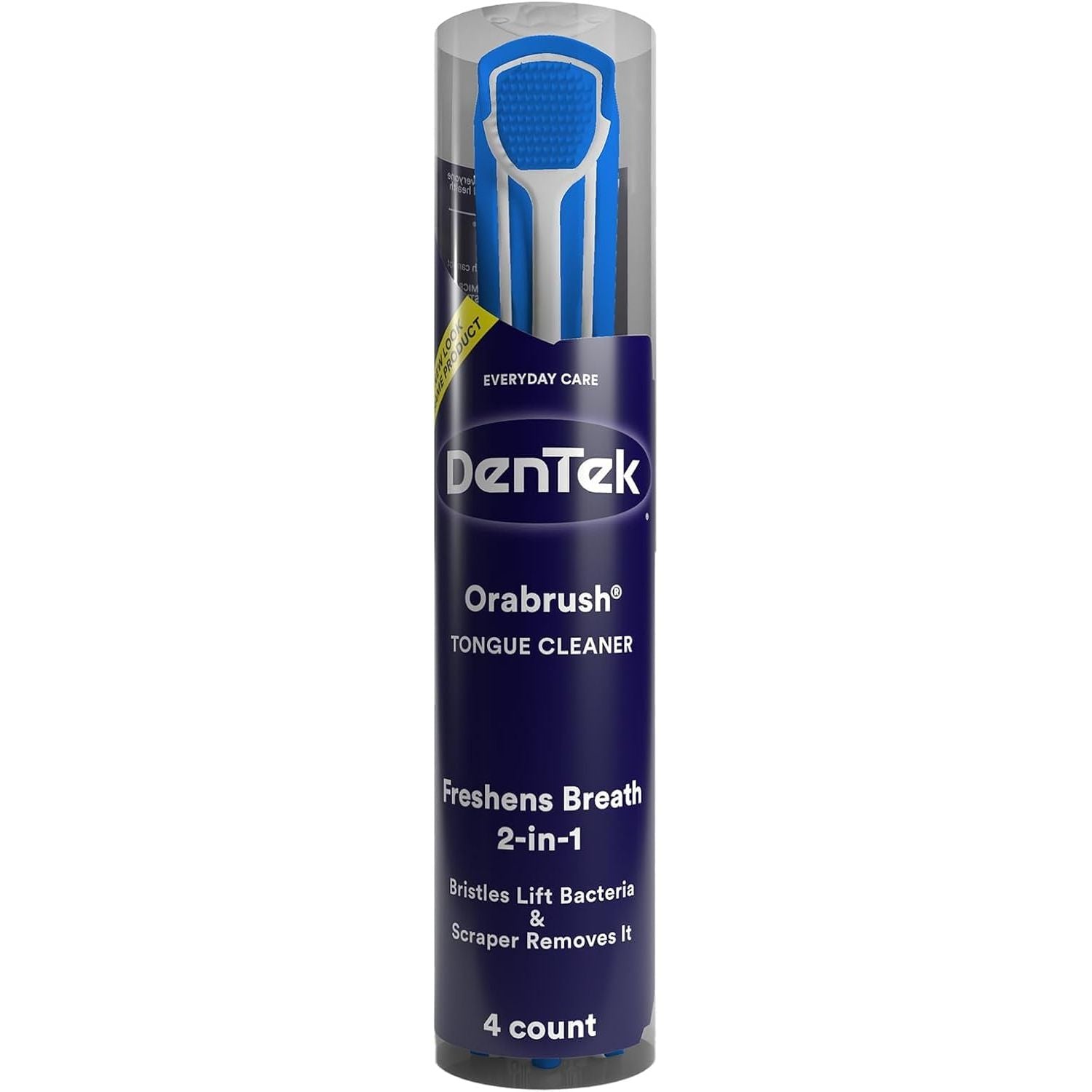 Buy now DenTek Orabrush Tongue Scraper, Gentle Tongue Cleaner Brush for Fresh Breath, 2 Count 4 Count (Pack of 1) Multicolored at indiglob india