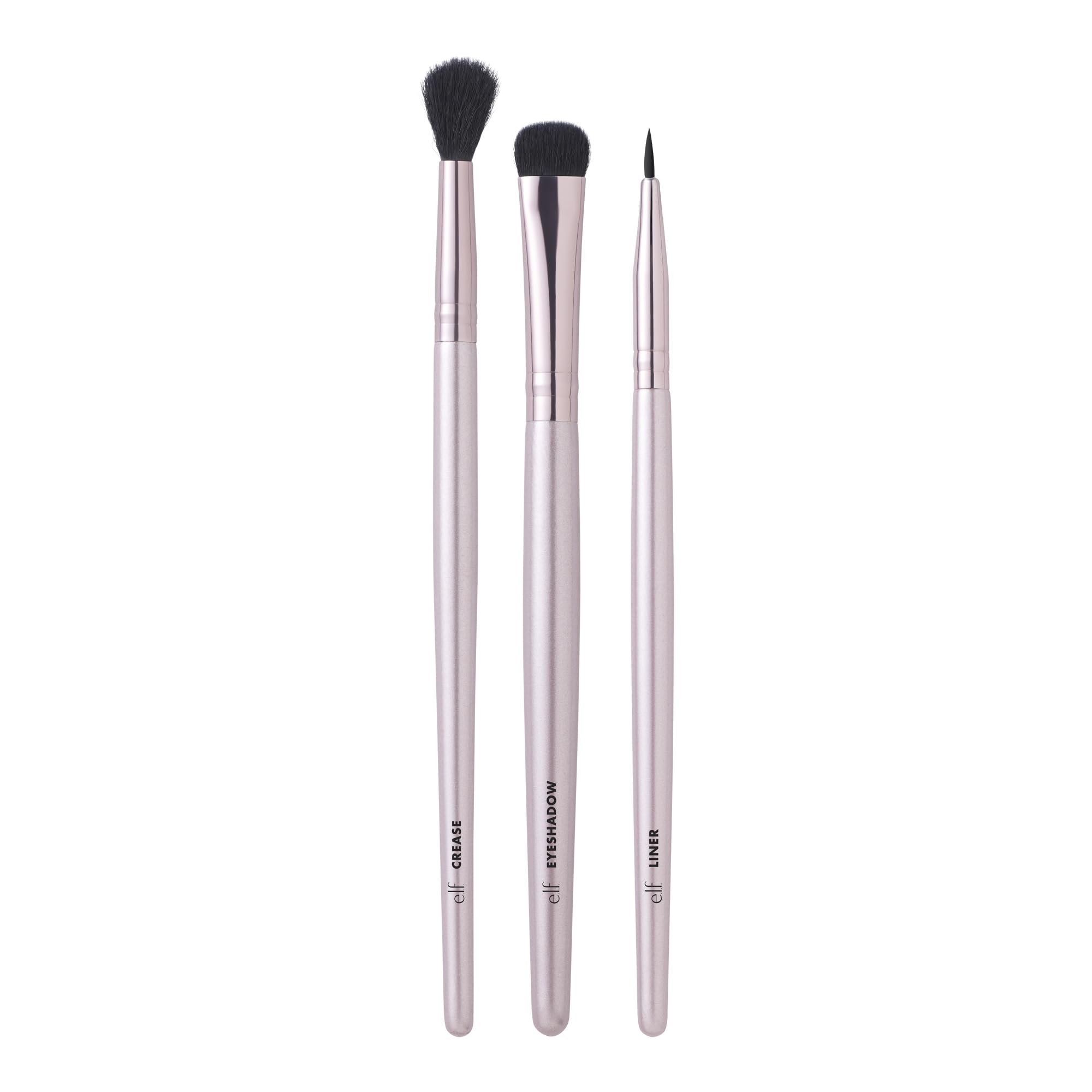 Buy now e.l.f. No Budge Brush Trio, 3-Piece Eyeshadow Brush Set For Applying & Blending Color, Use With The No Budge Cream Eyeshadows, Vegan & Cruelty-Free at indiglob india