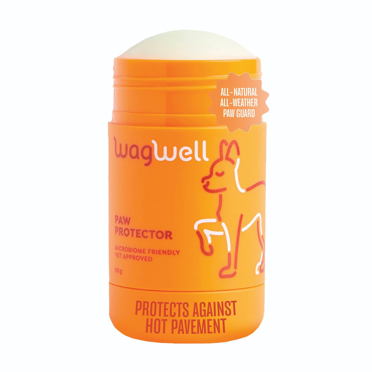WagWell Paw Protector, Lick-Safe Dog Paw & Nose Balm for Hot Pavement