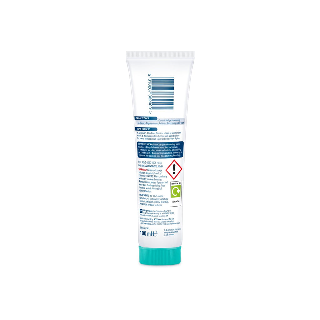 Buy now Dr. Beckmann Travel Wash, 100 ml at indiglob india