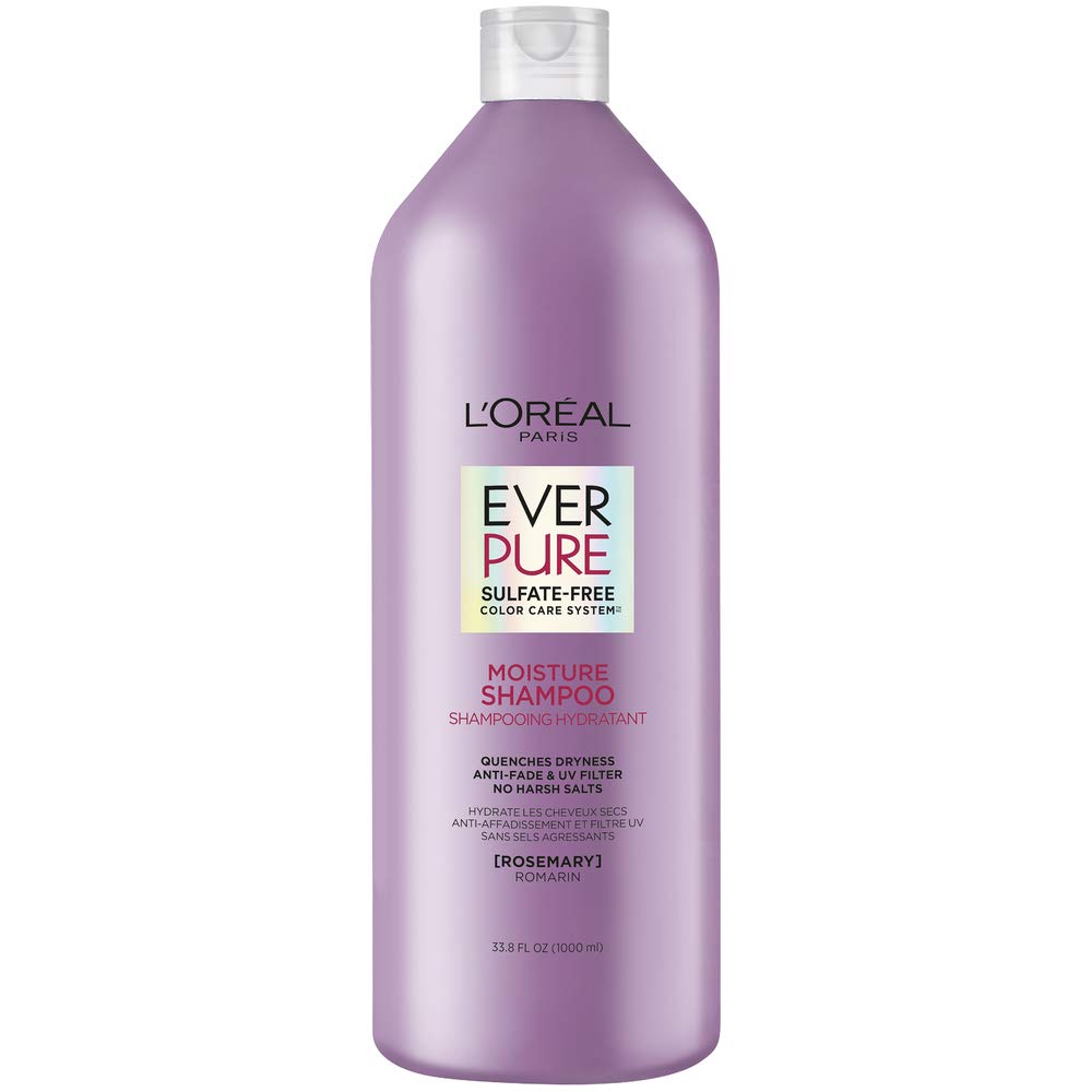 Buy now L’Oréal Paris Moisture Sulfate Free Shampoo, Hair Care for Color-Treated Hair with Rosemary Botanicals, EverPure, 8.5 Fl Oz at indiglob india