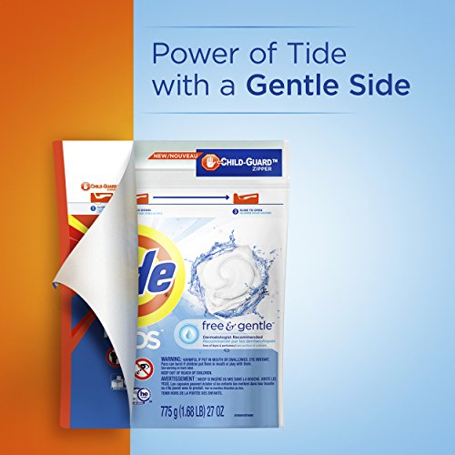 Buy now Tide PODS Free & Gentle Laundry Detergent Soap Pacs, 20 Count, Tide PODS Laundry Detergent at indiglob india