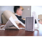 Buy now BROAD Breathe Easier AirPro Mask Rechargeable Reusable Air Purifying Respirator with a HEPA Filter at indiglob india