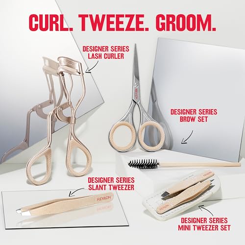 Buy now Revlon Designer Series Mini Tweezer Set, Hair Removal Tool Kit with Slant & Point Tips, Portable and Easy to Use, Made with Long Lasting Stainless Steel, 1 Count at indiglob india