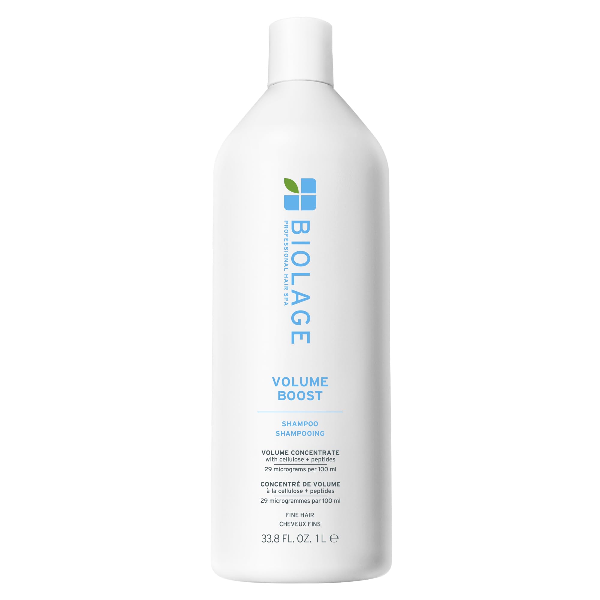 Biolage Volume Boost Shampoo – For Fine Hair | Creates Lasting, Lightweight Volume, Root Lift & Shine, With Cellulose and Peptides, Vegan, Paraben and Silicone-Free