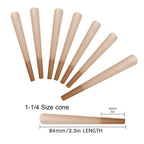 Rolling Cones 1-1/4 Size-200 Pack - Cones 1-1/4 Size - Slow Burning 1-1/4 Size Pre Rolled cones Made of Paper with Tips & Packing Tubes Included