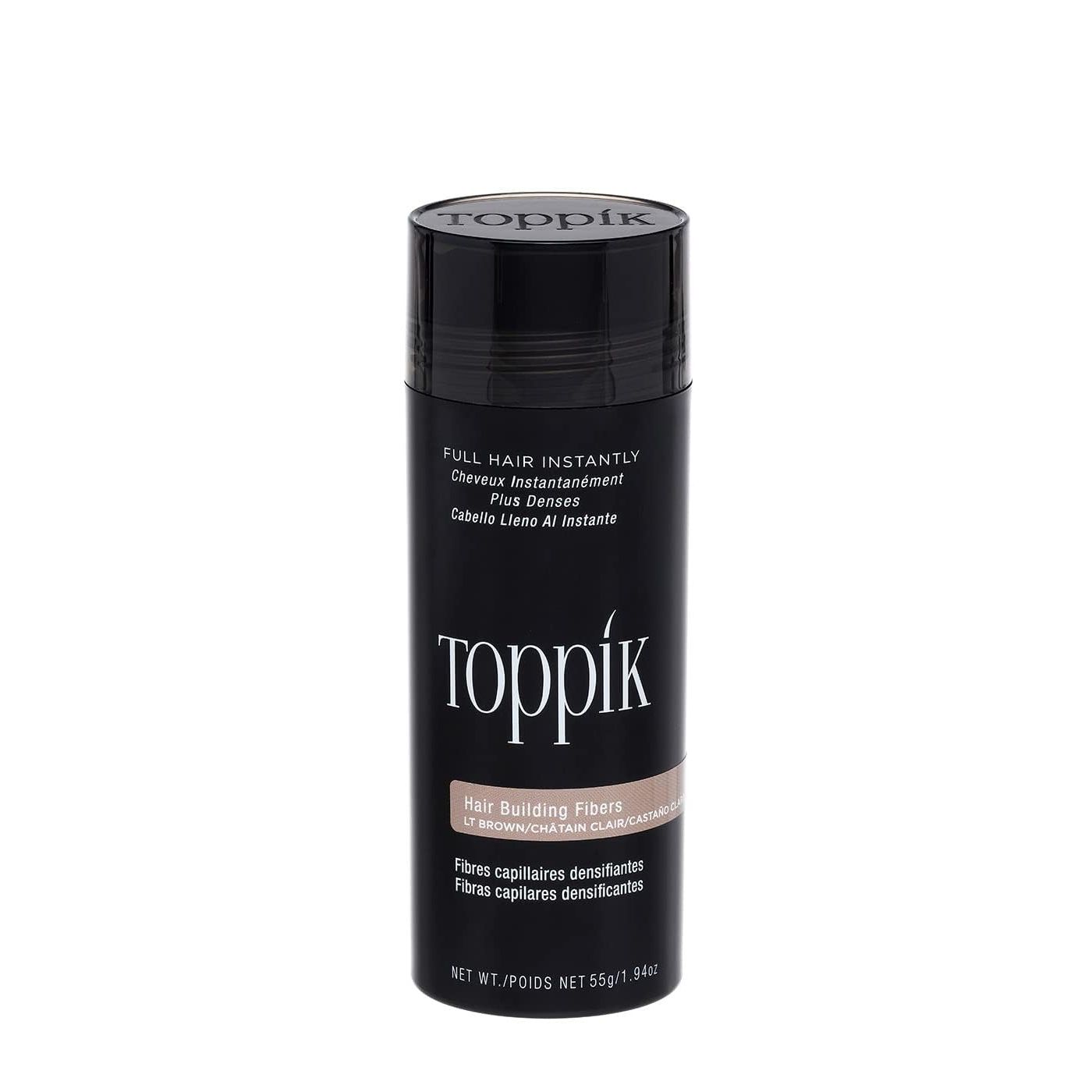 Buy now Toppik Hair Building Fibers, Fill In Fine or Thinning Hair Instantly Thicker, Fuller Looking Hair 9 Shades,4 size options Light Brown X-Large 55g at indiglob india