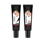 CurvLife 10g Semi Solid Nail Glue for Press Ons with 15ml Nail Glue Remover | No UV/LED Lamp Needed, Gap-Filling Air-Dry Nail Tips Glue Gel For Press on nails and Non-Acetone Gentle Remover