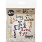 Buy now Sizzix SIZ660223 Tholtz Thinlits Die Celebration Words Scrpt Tholtz Thinlits Die , White at indiglob india