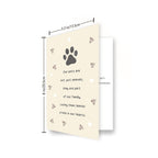 Pet Sympathy Card for Dog Cat, Pet Loss Memorial Gift