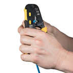 Buy now Klein Tools 80072 RJ45 Cable Tester Kit with LAN Scout Jr. 2, Coax Crimper / Stripper / Cutter Tool and 50-Pack Pass-Thru Modular Data Plugs at indiglob india