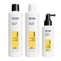 NIOXIN System Kits | Scalp + Hair Thickening | 1 Month Supply | Natural, Colored & Damaged Hair with Light to Progressed Thinning | Strengthen & Boost Hair Density with Niacinamide & Biotin