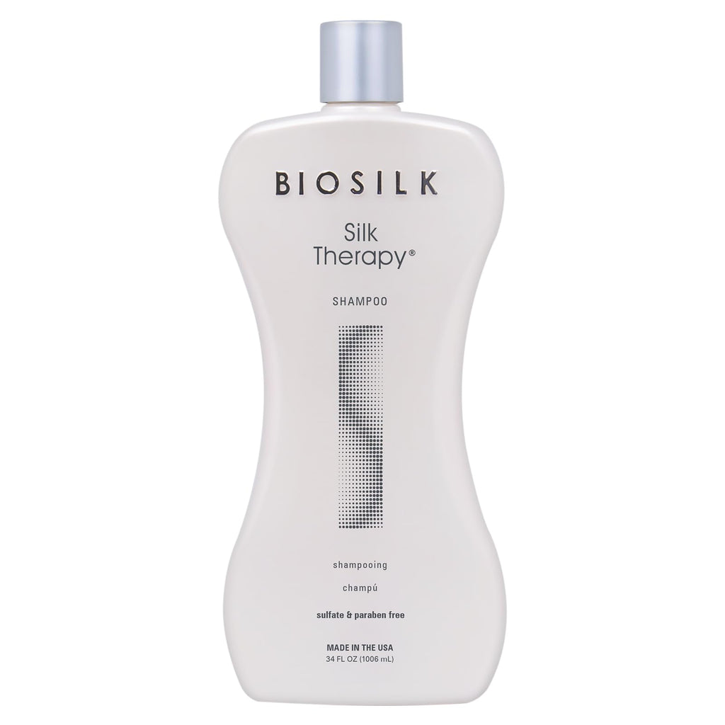 BioSilk Silk Therapy Duo Set, Shampoo & Conditioner for Gentle Cleansing, Moisturizing & Shiny Hair, Smooth, Replenished Hair, Sulfate-Free, Paraben-Free, Cruelty-Free, 12 Oz Each (Pack of 2)