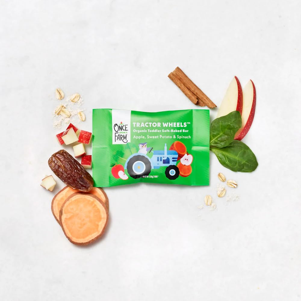 Once Upon a Farm Organic Toddler Bars Variety Pack, Non-GMO