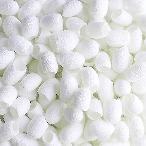Buy now TTSAM 100pcs Fresh Natural Silk Ball Cocoons Facial Cleanser Balls Healthy Skin Care Scrub Face Massage at indiglob india