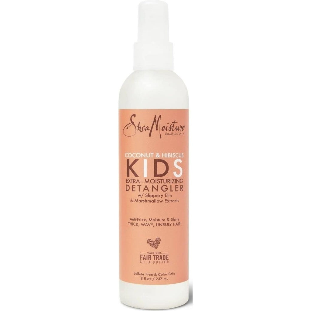 SheaMoisture Kids Extra-Moisturizer Detangler, Coconut & Hibiscus, multi, 8 Fl Oz (Pack of 1)
