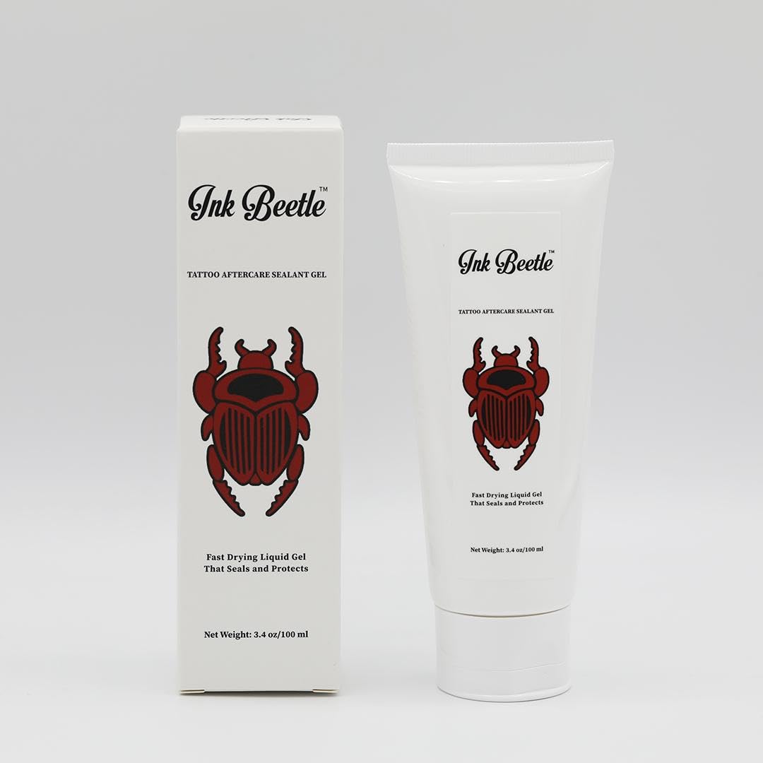 Tattoo Aftercare Sealant Gel - Forms a breathable protective skin-No Adhesives-No Latex-Natural Healing ingredients- Painlessly wash off- No Adverse skin reactions- 8 fl oz