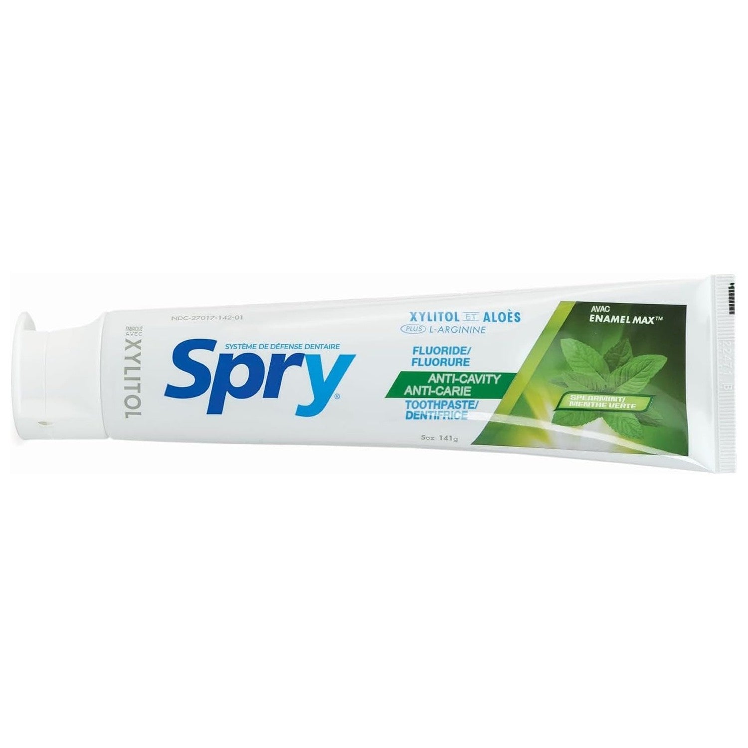 Buy now Spry Natural Xylitol Toothpaste 5oz for Adults and Kids with Fluoride, Gentle for Sensitive Teeth Whitening and Remineralizing, Breath Freshening, Mouth Moisturizing, Spearmint (Pack of 1) 5 Ounce (Pack of 6) Spearmint (With Fluoride) at indiglob india