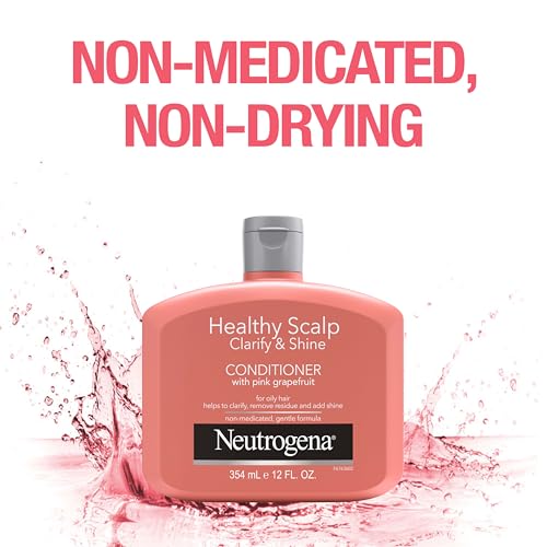 Buy now Neutrogena Exfoliating Healthy Scalp Clarify & Shine Conditioner for Oily Hair and Scalp, Anti-Residue Conditioner with Pink Grapefruit, Paraben & Phthalate-Free, Color-Safe, 12oz at indiglob india