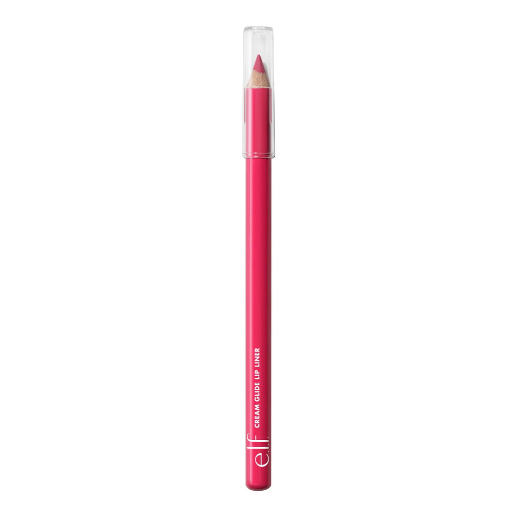 e.l.f. Cream Glide Lip Liner in Highly-Pig with a bright pink hue, perfect for defining lips. Verified by CuratCart.