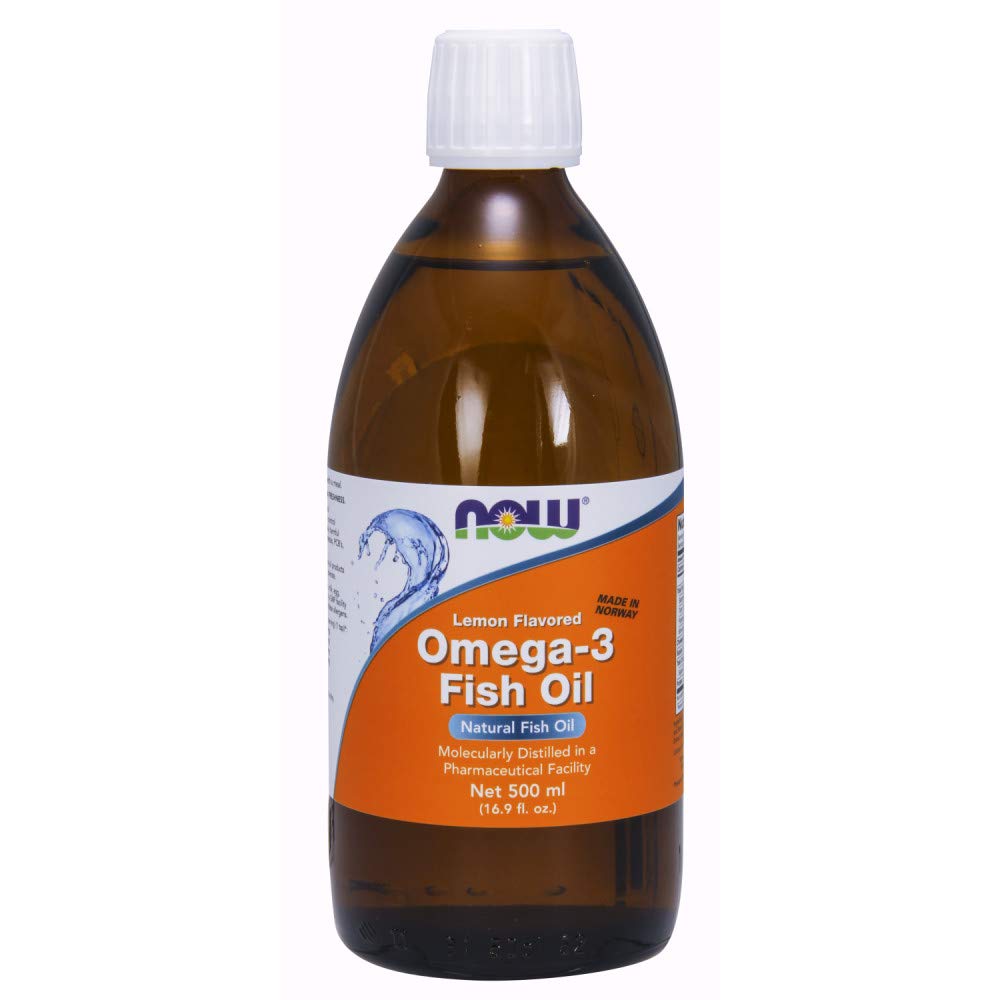 Buy now NOW Supplements, Omega-3 Fish Oil Liquid, Molecularly Distilled, Lemon Flavored, 16.9-Ounce at indiglob india