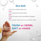 X3 Clean Foaming Hand Sanitizer, Alcohol Free and Fragrance Free, Kills 99.9% Germs, Moisturizing Formula, Travel Size 2.5 oz (3 Pack)