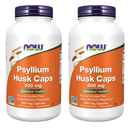 Buy now NOW Foods Psyllium Husk 500mg, 500 Capsule (2 Pack) at indiglob india