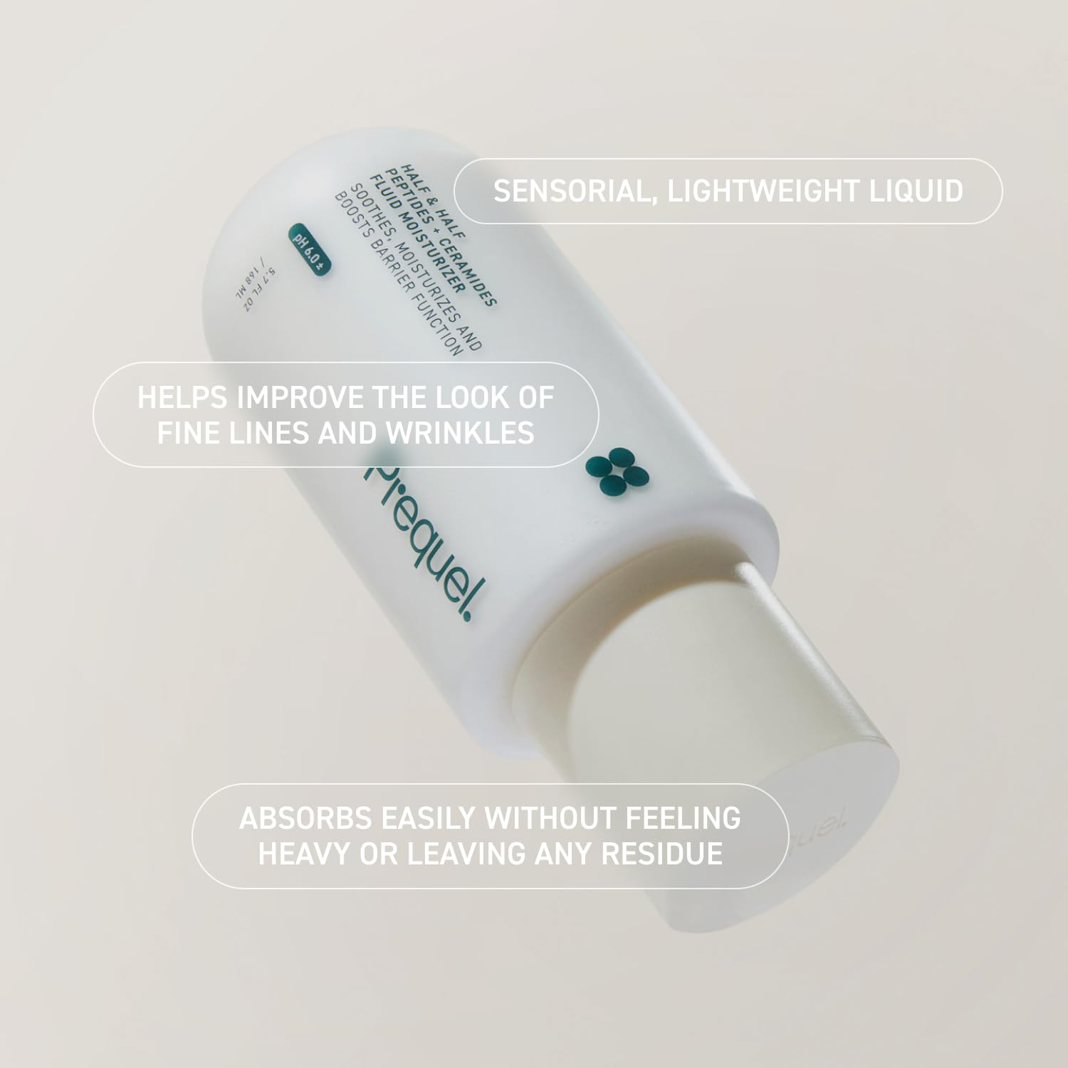 Prequel Skin Hydrating Moisturizer Face Cream, Ceramide Peptide Lotion | Cream Moisturizer for Face, Lightweight Moisturizer, Hydrating Face Cream with Ceramides Peptide for Sensitive and Dry Skin
