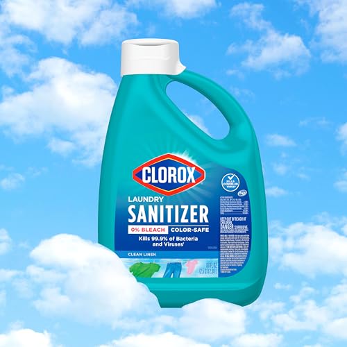 Buy now CLOROX Laundry Sanitizer, 0% Bleach, Color Safe, Clean Linen, Fresh, 80 Fl oz, Pack of 2 (Pack May Vary) at indiglob india