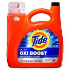 Buy now Tide Ultra Oxi Boost Liquid Laundry Detergent, 117 fl oz, 83 Loads, Advanced Stain Remover, Laundry Detergent Liquid with Extra Oxi Power at indiglob india