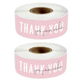 1x3 Inch Thank You for Your Order Stickers, Pink Thank You Stickers Small Business, Packaging for Small Business, Order, Decoration, Gifts, 2Roll with 240 Labels (Pink 01)