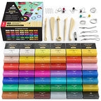 Buy now ARTEZA Polymer Clay Kit, 42 Colors with 5 Tools – Oven-Bake Modeling Clay for Jewelry Making, DIY Crafts, Sculpting & Creative Projects at indiglob india