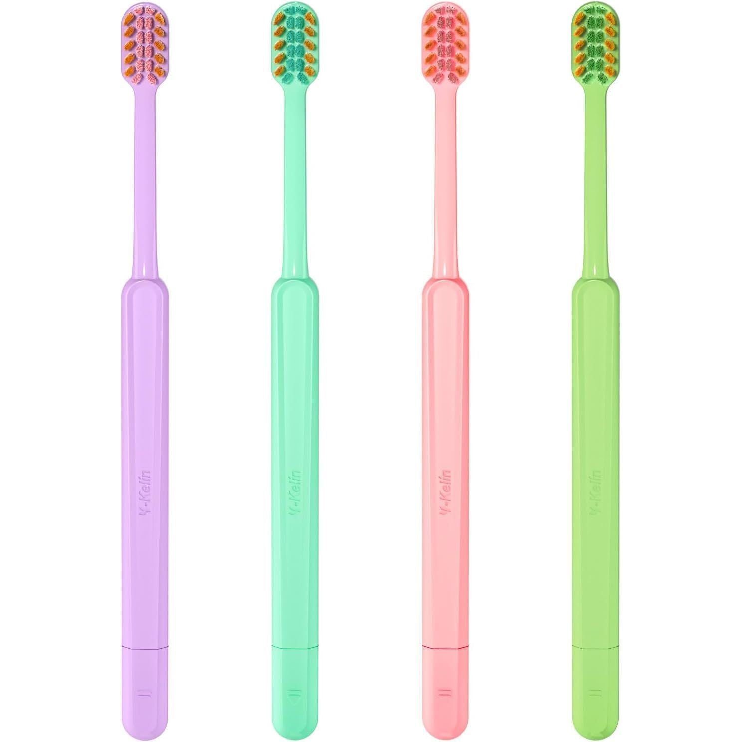 Buy now Y-Kelin V-Shaped Orthodontic Toothbrush for Braces Brackets 4 Count (Pack of 1) Soft Bristle with Inter Dental Brush 2IN1 at indiglob india