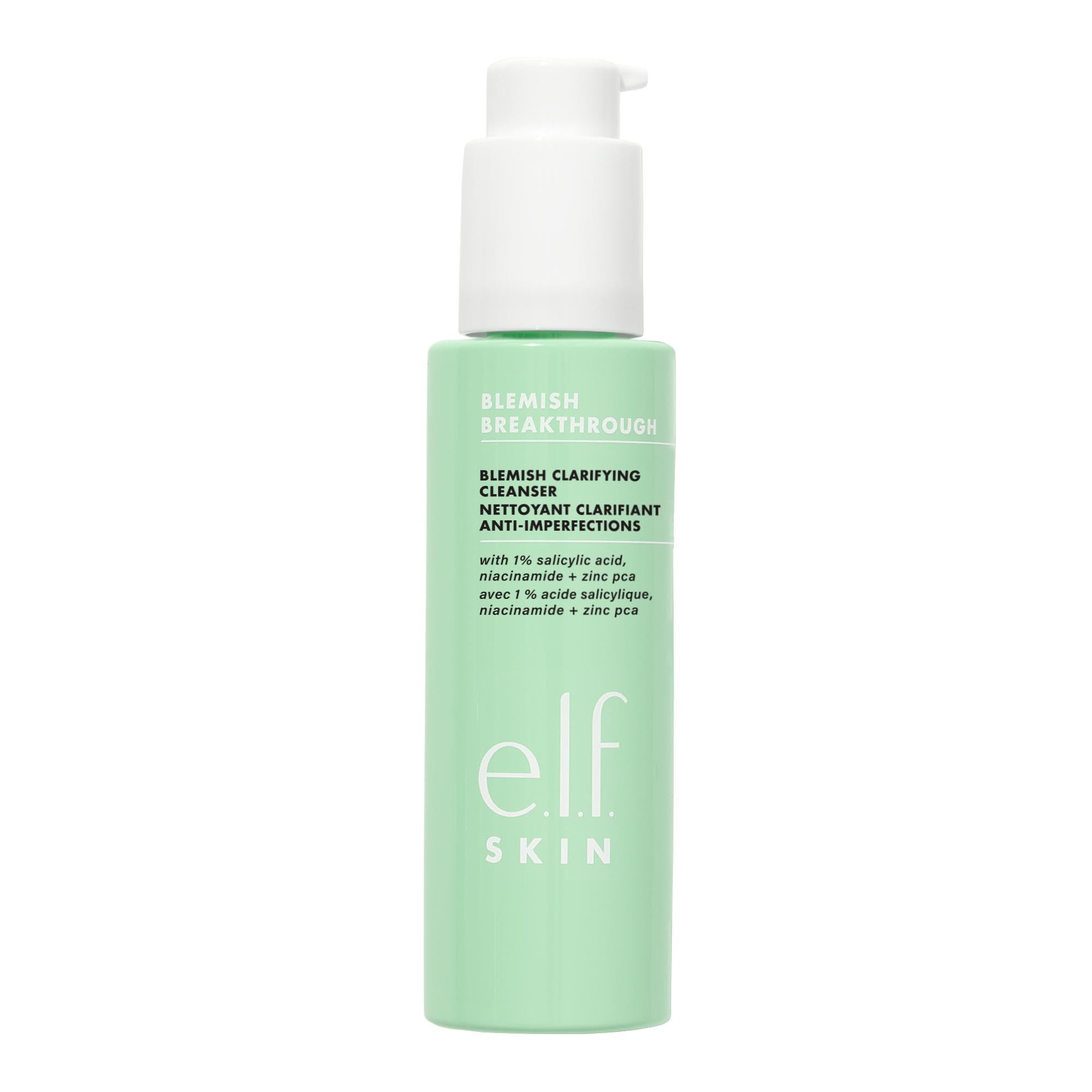 Buy now e.l.f. SKIN Blemish Breakthrough Clarifying Cleanser, Gel Cleanser For Removing Makeup, Controlling Oil & Clarifying Pores, 1% Salicylic Acid at indiglob india