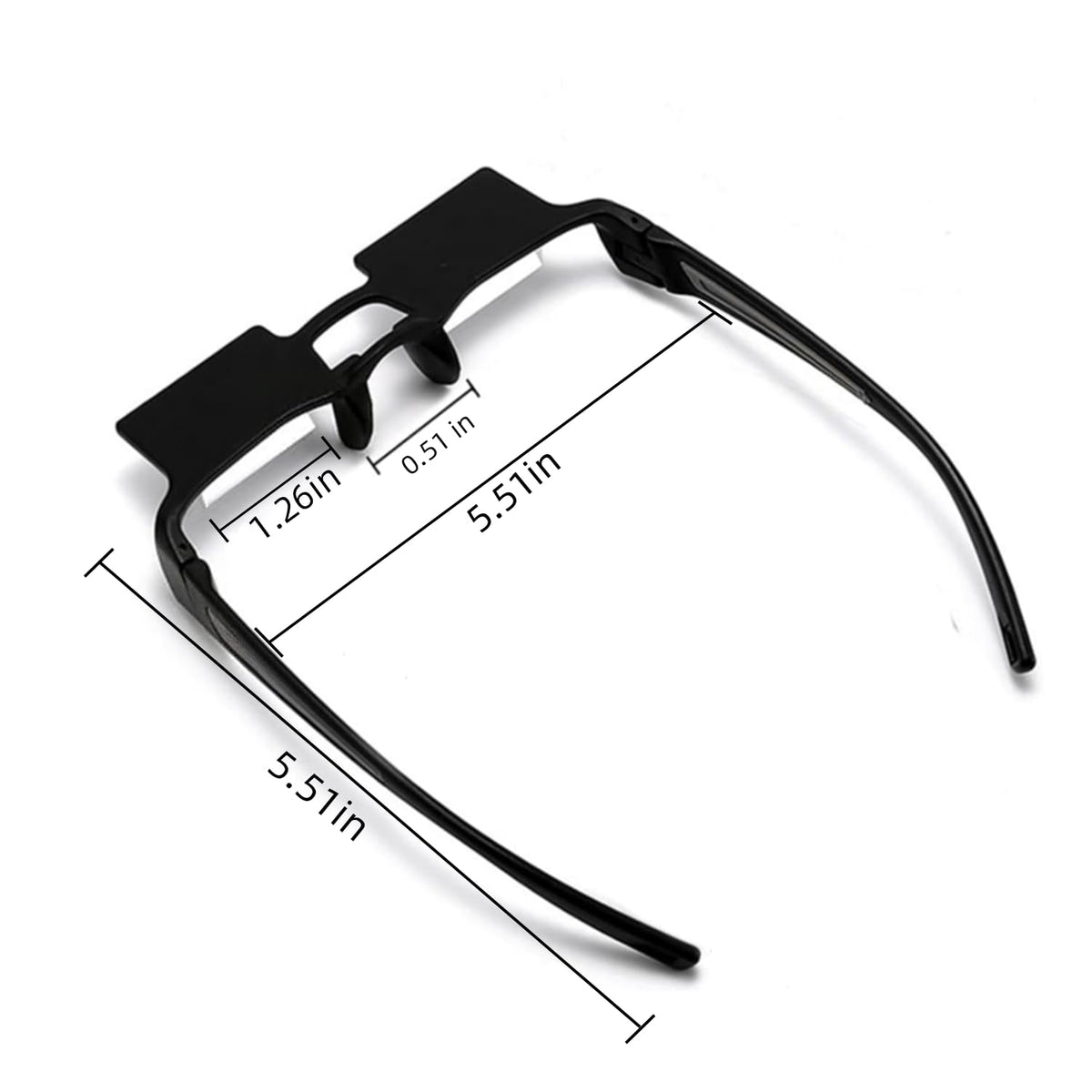 CHANGAR Prism Glasses Light-weight Lazy Glasses Horizontal Reading Spectacles 90° Vision Neck Protection Prism Glasses for Bedridden Lying Down Reading and Watching TV/Mobile Phone in Bed