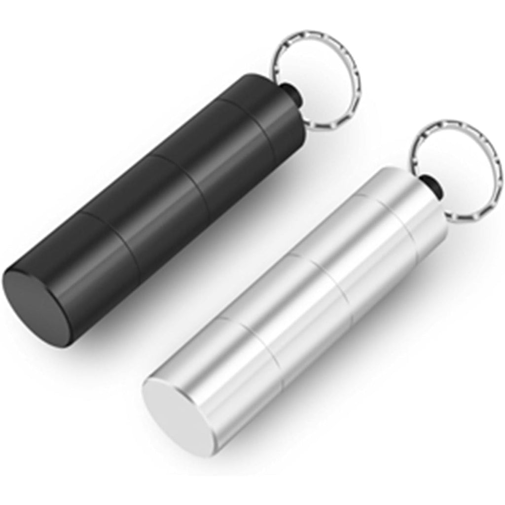 Buy now Opret Keychain Pill Holder, 3 Compartments Metal Small Pill Case, Waterproof Portable Travel Pill Box, Pill Container for Purse (Black) at indiglob india